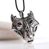 Funny Norse Mythology Viking Wolf Head Pendant Necklace Pendant Vintage Original Animal Jewelry