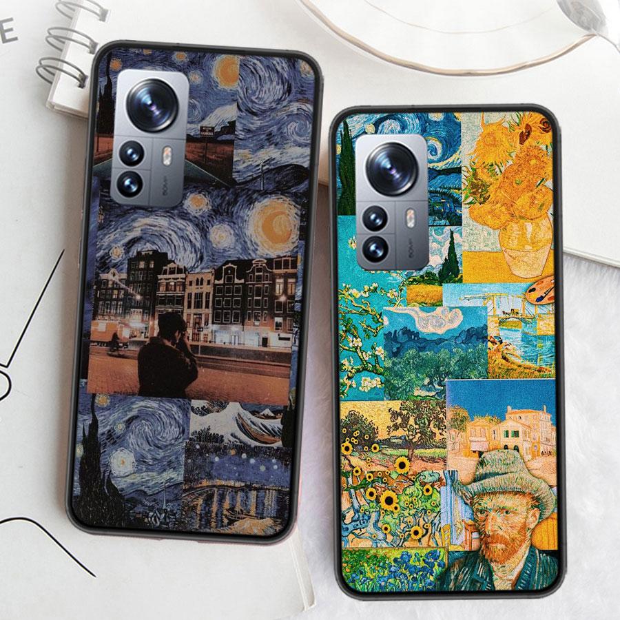 Van Gogh Oil Painting Art Phone Case For Xiaomi Mi 13 12 11T 10T 12T Pro 12X 11i 11 Ultra 10 Lite 5G 9 8 6X 5X A1 A2 Cover Capa
