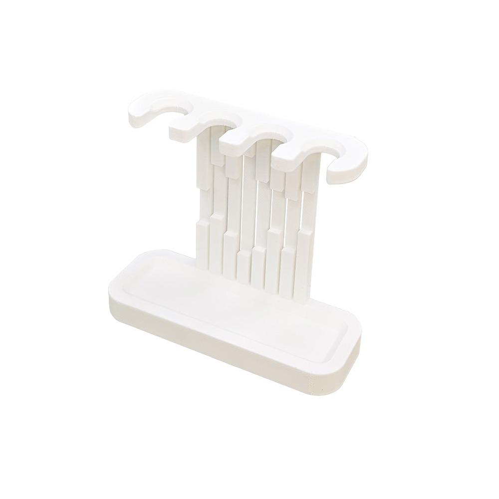 

Plastic Toothbrush Head Holder 3D Printed Bathroom Storage Rack Electric Toothbrush Stand Sink білий