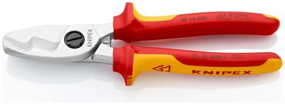 KNIPEX Insulated Cable 1000V 9516-200 Cutter, (SB)