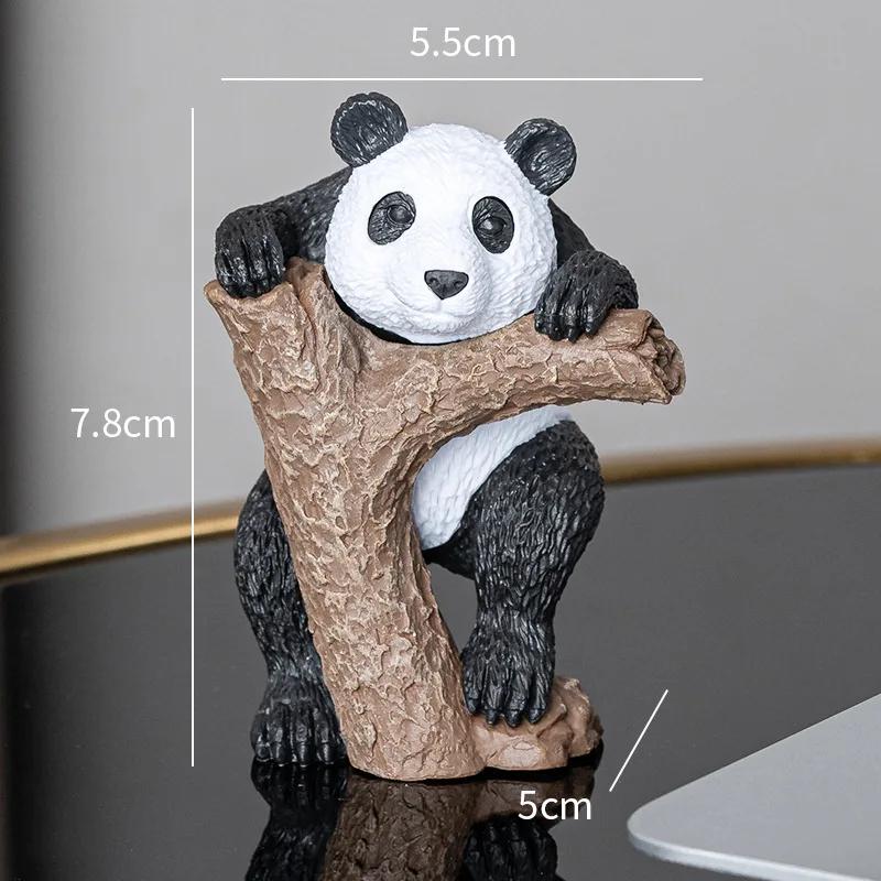 

Новый дизайн подставка для телефона настольные аксессуары смола фигурки панды домашний декор декоративные настольные украшения милый держатель для телефона