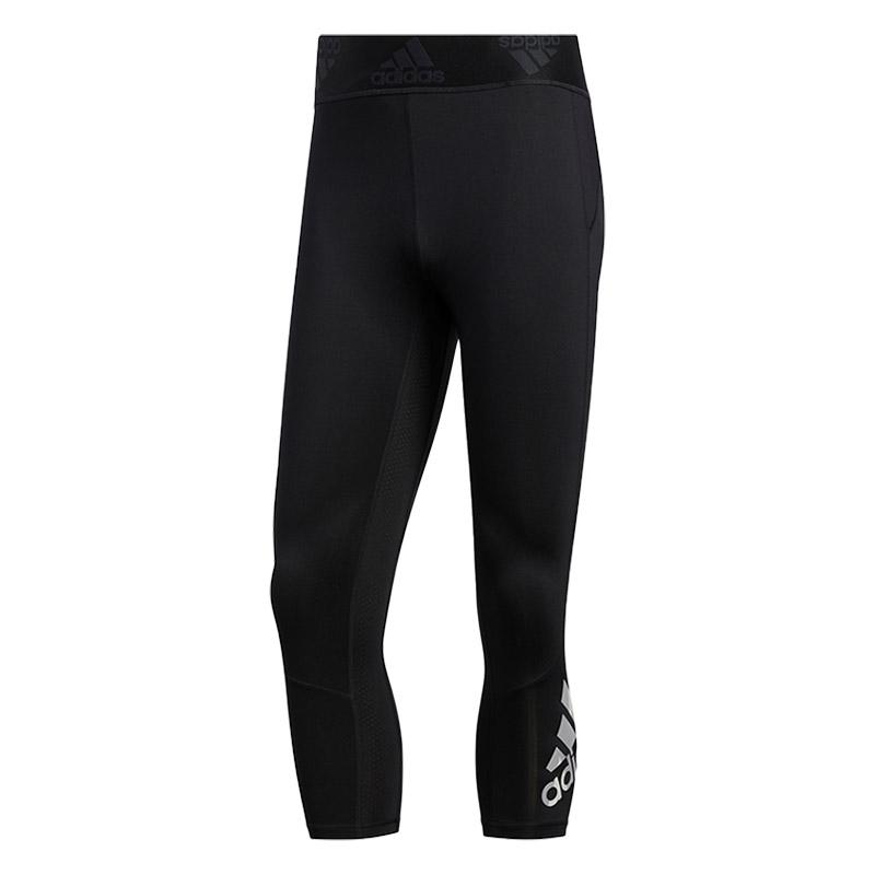 Adidas Aeroready Letter Fitness Training Tight Sweat-Wicking Seven-Quarter Pants Men Shorts Black GC8251