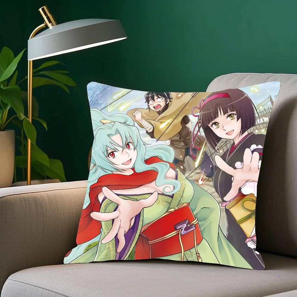 ANIME T-Tsukimichi Moonlit Fantasy Pillow Case Home Decor Throw For Sofa Bed Car Room Decor Gift Idea