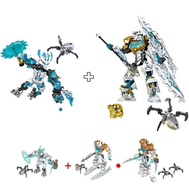 DIY Biochemical Warrior Master Domestic Building Blocks Skeleton Spider King Mech Assembly Combination toys for children gifts