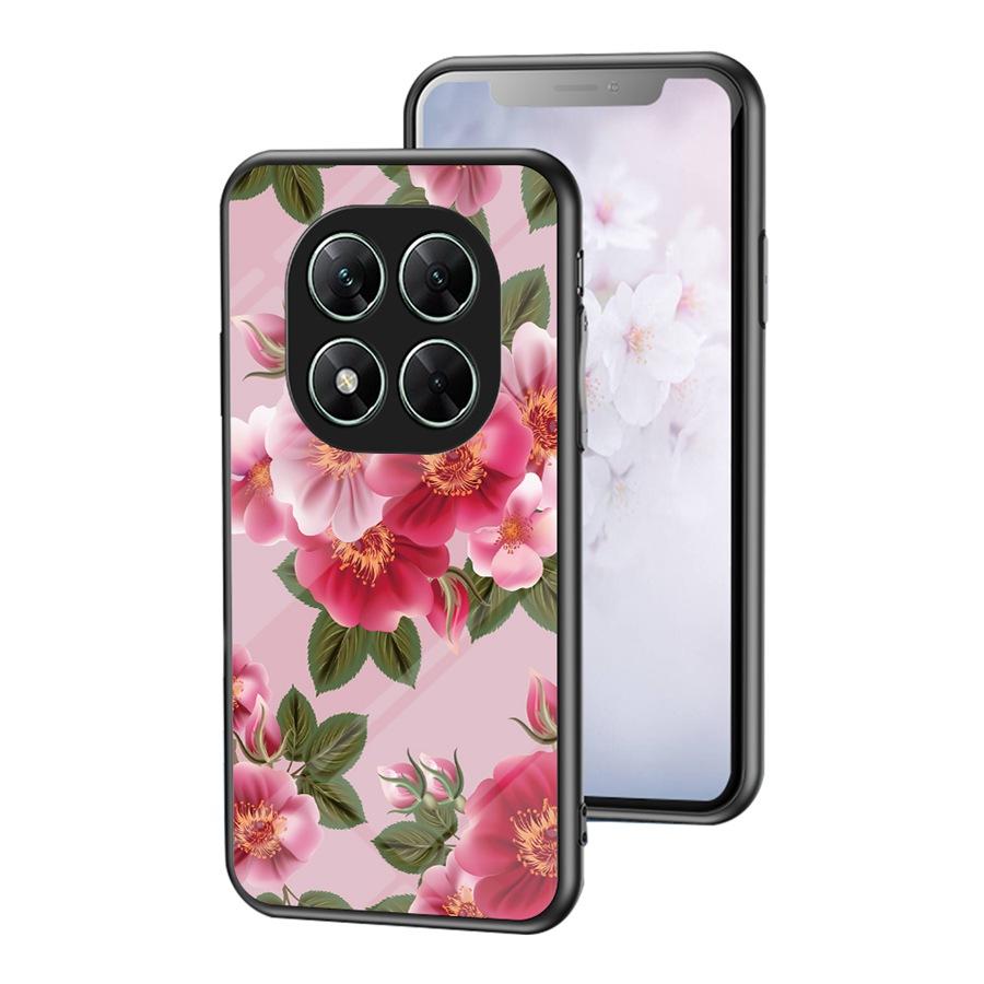 

Чехол из закаленного стекла с цветочным рисунком для Xiaomi Redmi Note 14S 14 Pro Plus 5G Poco X7 M7 F7 15 Ultra A5 X 7 F 7 M 7 Note14 S с рисунком розы Redmi Note 14 4G (163 mm)