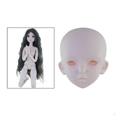 Náhradní hlava panenky BJD 60 cm DIY bez očí Příslušenství Řemesla Výroba Potřeby pro