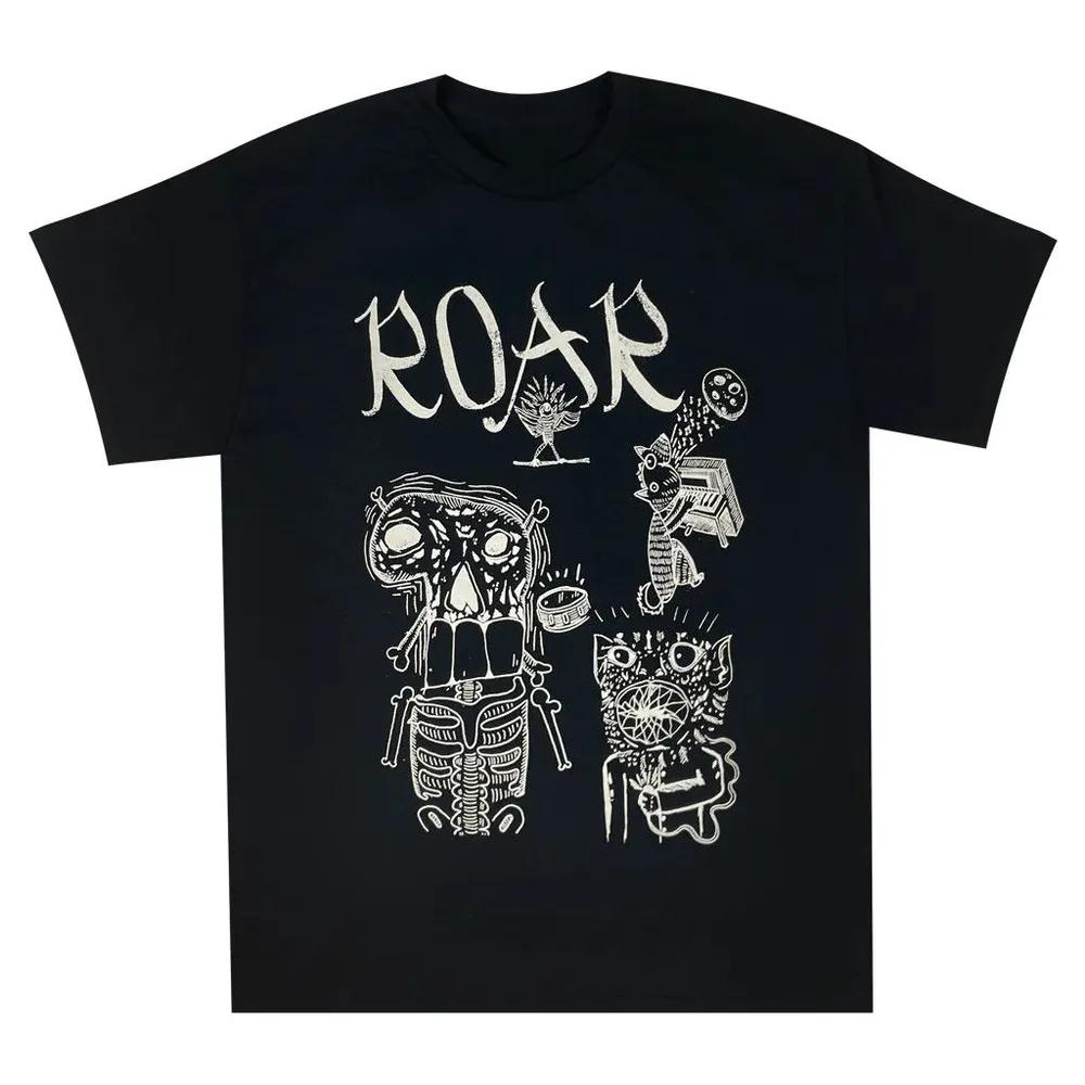 Unisex Short Sleeve Crew Neck Cotton T Shirt Roar Band Tour S