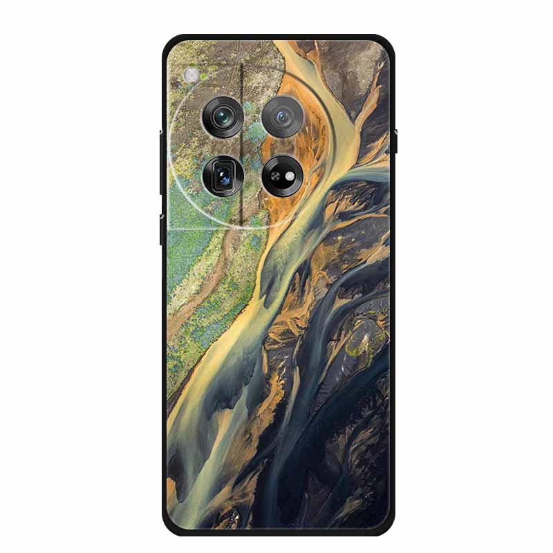 Marble Shell For OnePlus Ace 3 3 Pro Case Luxury Protector Soft Silicone Phone Cover for OnePlus 12R 12 R Colourful Black Fundas