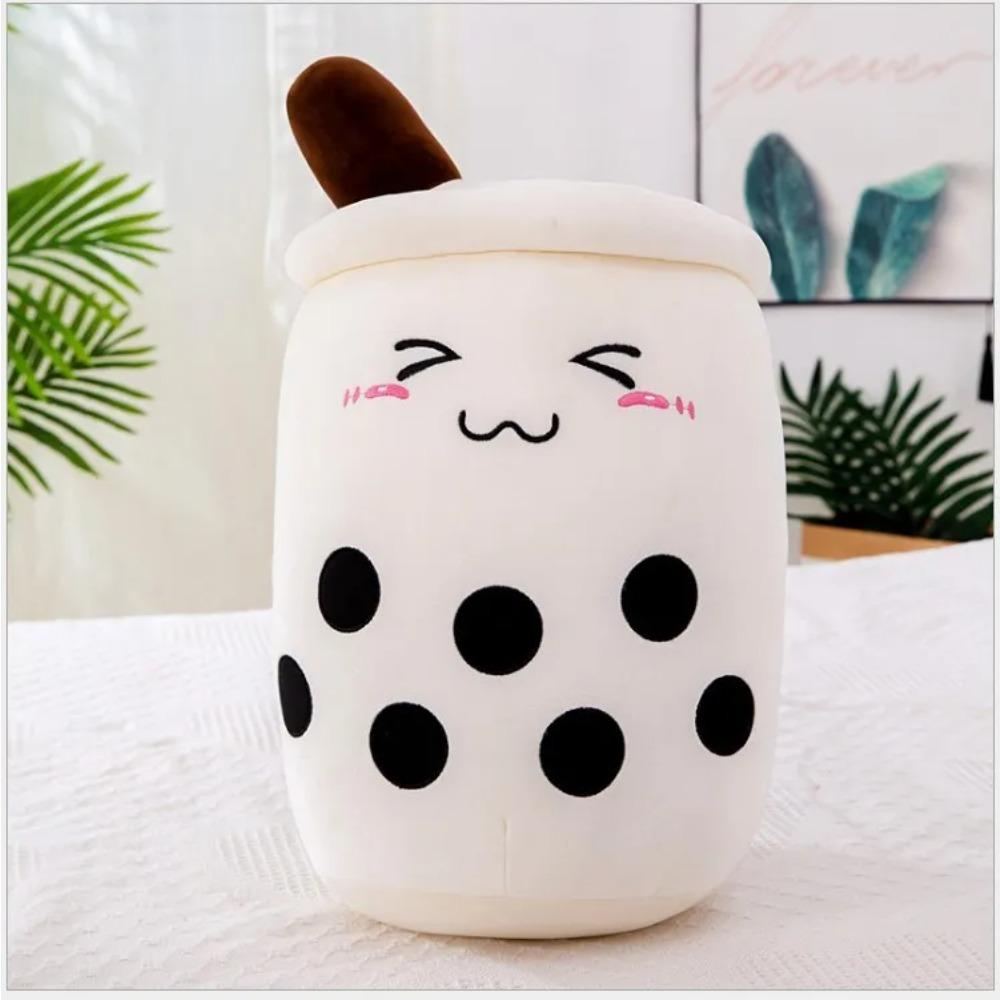 24cm Cute Milk Tea Cup Plush Toys Soft Stuffed  Kawaii  Boba Tea Plushie Toy For Kids Christmas Toys Birthday Gifts