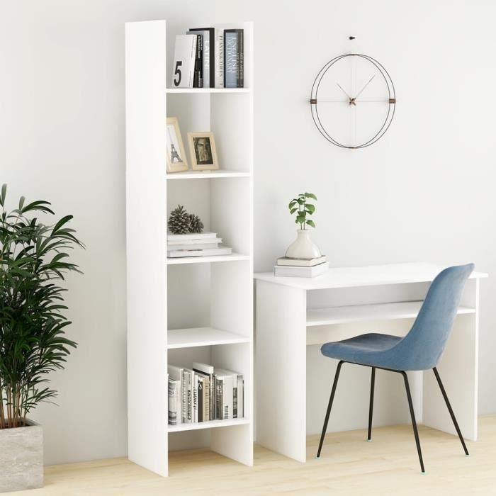 VidaXL Bibliothèque Blanc 40x35x180 cm Bois d'ingénierie 803398