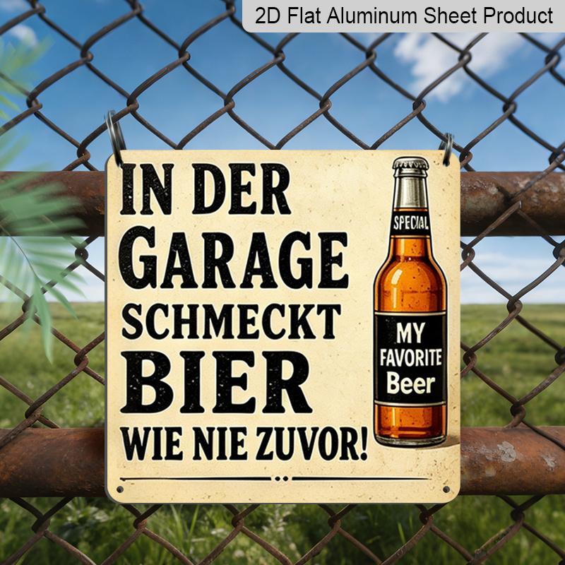 

2D Flat, 1pc, Vintage Metal Sign, Decorative Plaques and Ornaments, Garage Beer Theme, Humorous Tips, Decor for Men s Garages, Basements, Home Bars 20*20cm