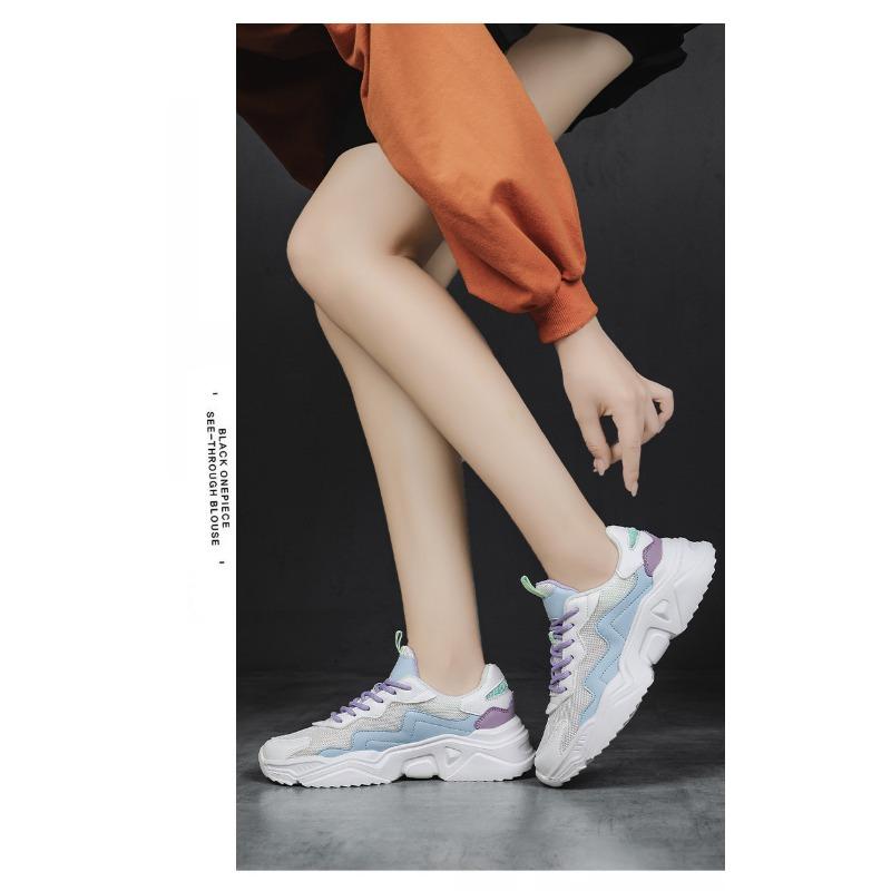 Women's Shoes Sneakers Running Shoes Walking Shoes Students Korean Higher Thick Bottom Tide Comfortable Versatile