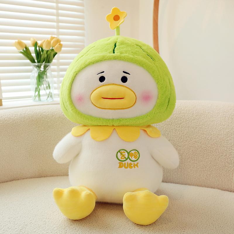 

Creative bitter gourd duck pumpkin duck doll Internet celebrity plush toy cute large doll throw pillow gift 35Cm (0.3KG)