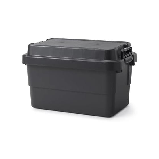 MUJI [Set of 4] Recycled Polypropylene Sturdy Storage Box Dark Gray Large 84394294 Costume Case Storage Case Storage Box
