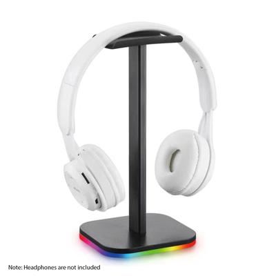 Stojan na sluchátka Spodní Osvětlený držák na sluchátka RGB světlo pro stolní PC Herní sluchátka Neklouzavá