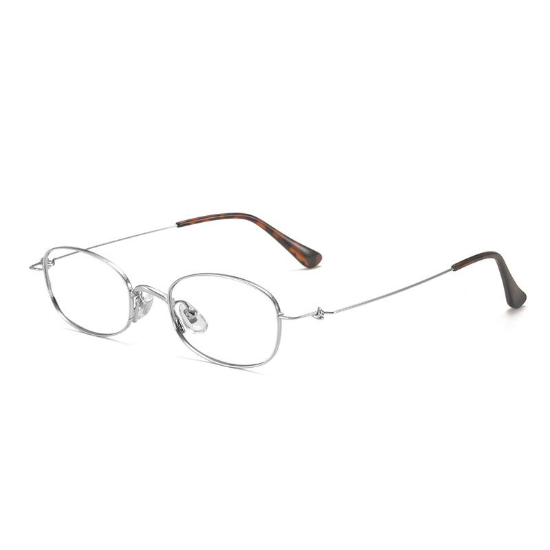 Udia Ultralight Titanium Oval Eyeglass Frame 49 - Screwless Myopia Glasses for Women