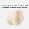 Ladies Spring and Autumn Sweet Floral Pure Cotton 10A Antibacterial Extended Crotch Waist Triangle Briefs