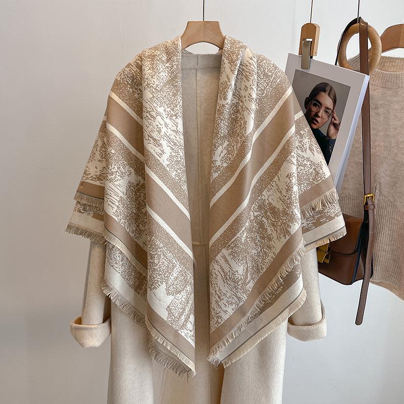 Women'S Winter Wool Scarf - Long Warm Cashmere-Like Solid Pashmina Shawl, Wrap, Hijab, Bandana & Head Scarf