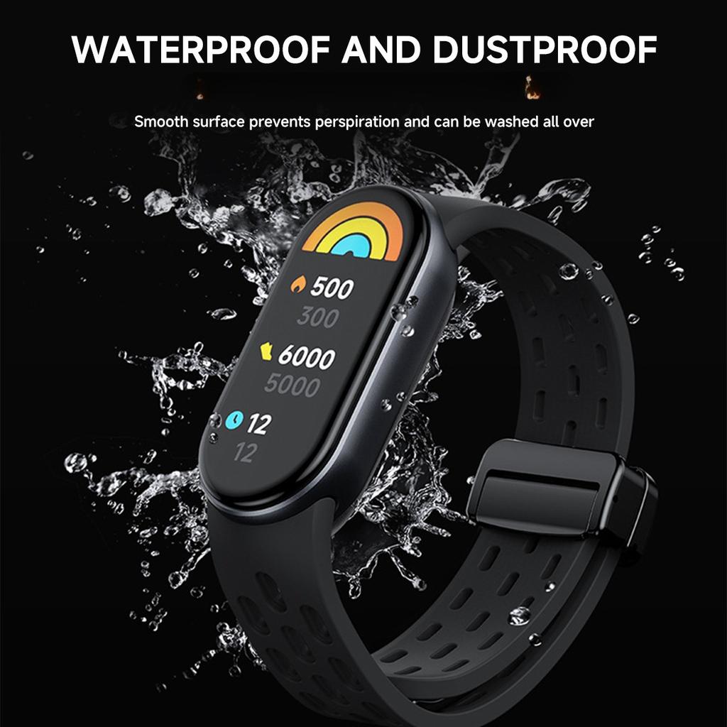 NEW Strap for Xiaomi Mi Band 9 Smart Watch Sport Silicone Bracelet for Mi Band 8 Replacement Wristband Miband 9/8 NFC Accessory