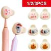 1/2/3 szt. Przenośne Klipsy Ochronne na Główki Szczoteczek do Zębów Uniwersalne Wzory Zwierzęce Osłonki na Szczoteczki do Zębów Pyłoszczelne Do Użytku Domowego i Podróży