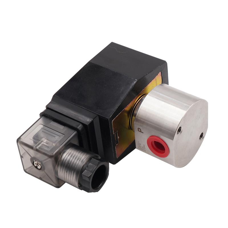304 Stainless Steel 2 Way High Pressure Normally Closed Solenoid Valve G 1/4" 1/8" AC220V DC24V Orifice 1.2mm 200Bar 2mm 100Bar