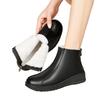 Winter Cotton Shoes Soft-soled Leather Shoes Middle-aged and Elderly Non-slip Short Boots Snow Boots Velvet Warm