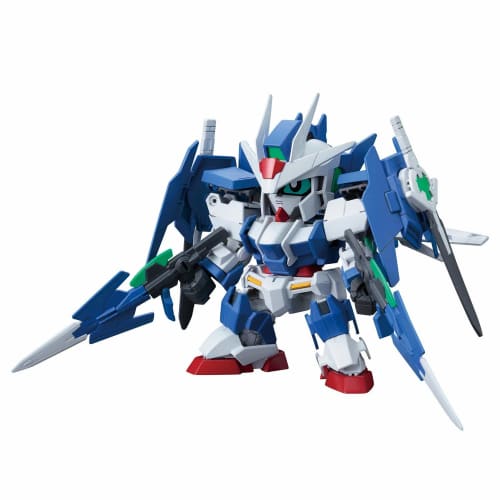 SD Gundam Cross Silhouette Gundam 00 Diver Ace Barevně kódovaný plastový model