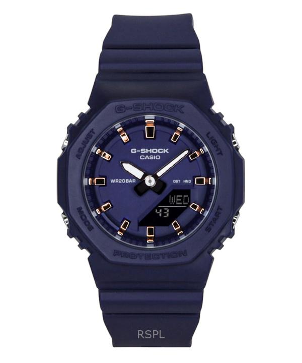 Casio G-Shock Analogique Numérique Bracelet Résine Cadran Bleu Quartz GMA-P2100M-2A Montre Femme 200M