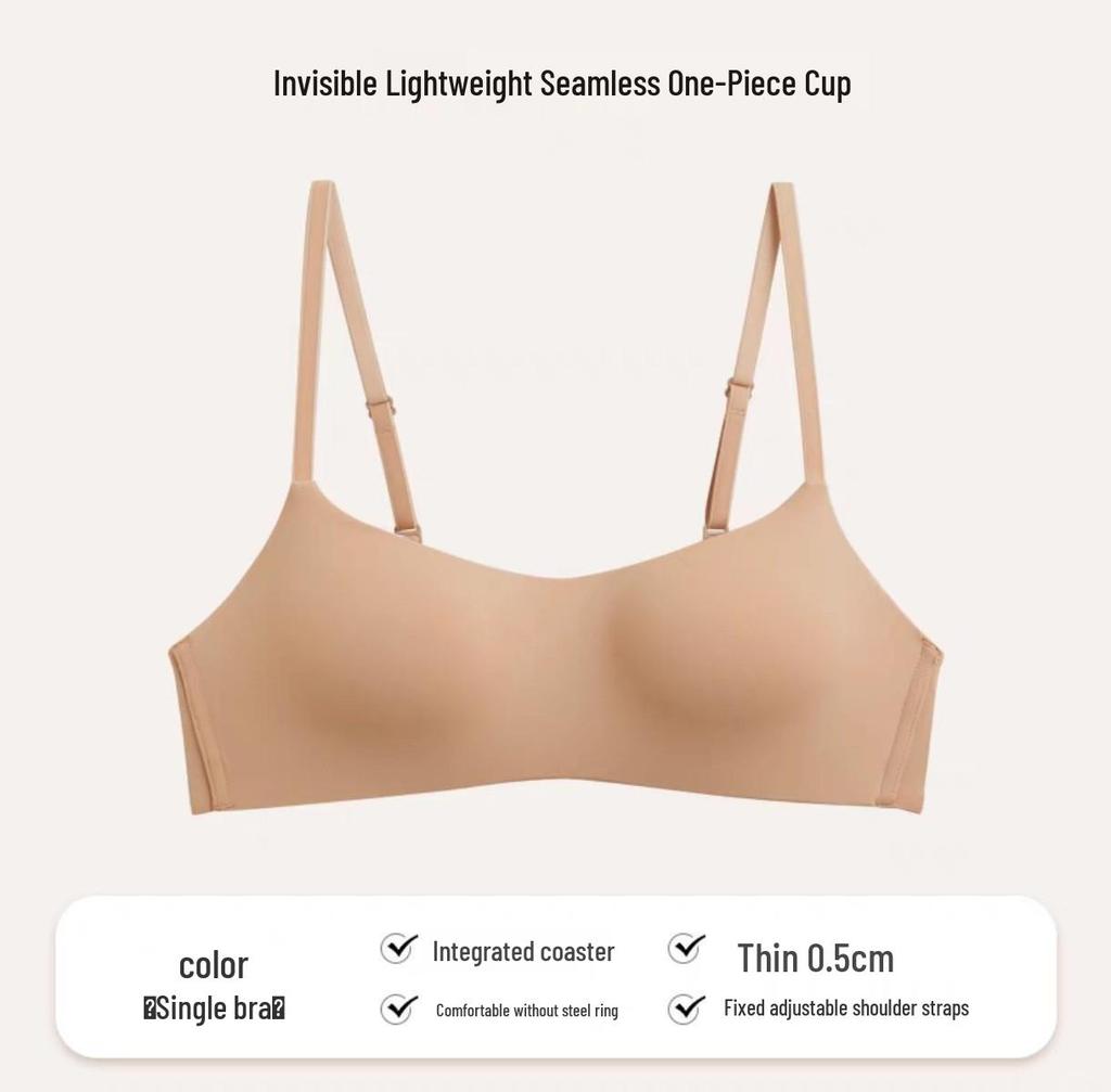 Seamless Smooth Camisole Bra: Lightweight, Supportive, Underwire-Free, Small Chest Gathering