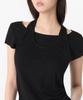 MUSINSA STANDARD WOMAN Women'S Wool Tencel Halter Layered T-Shirt [Black]