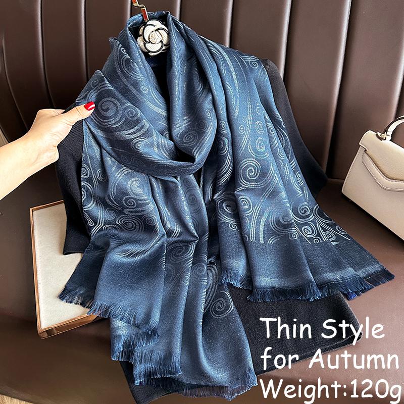 

Elegant Ethnic Autumn Cashmere Shawl For Women Jacquard Pashmina Scarves Bufandas De Invierno Mujer Female Foulard Stoles Scarf 70x180 cm