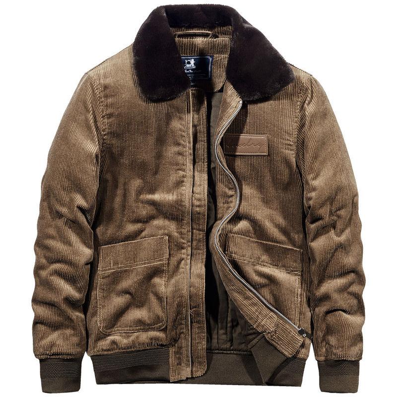 corduroy fluffy jacket