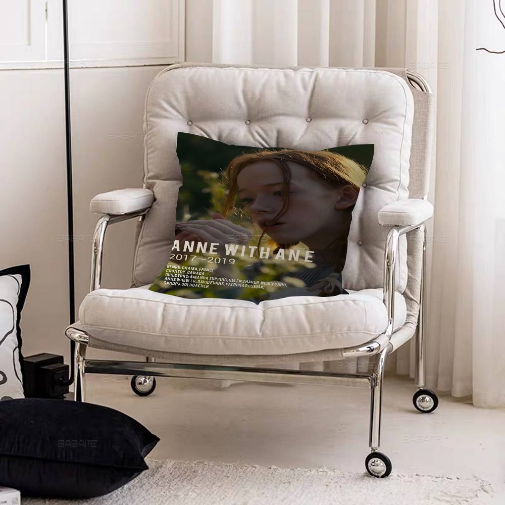 

Anime Anne With An E pillow cover sofa cushion cover home room decoration children gift 12x12Inch