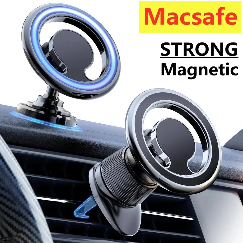 Magsafe Car Phone Holder Ring Magnetic Bracket in Car for IPhone Xiaomi Huawei Samsung Universal Phone Accessories
