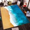 Beautiful Ocean and Sand Carpet Suitable for use as an anti-slip game mat for living room and bedroom sofas