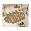 Modern Simple Flower Diatom Mud Floor Mat Household Bathroom Door Non-Slip Easy To Take Care Of Floor Mat Toilet Dirt-Resistant Floor Mat