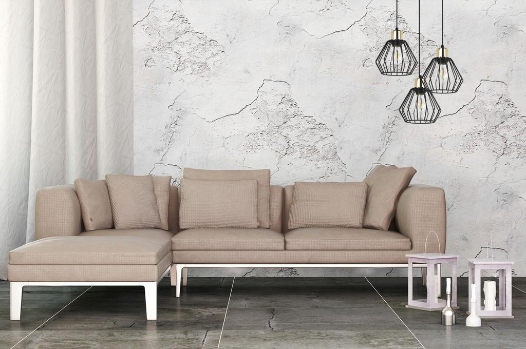 Hanging Lamp, Ceiling Chandelier, Wire Shade, Led