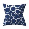 Navy Blue Mandala Nordic Geometric Pillowcase 45x45 Cushion Cover Decorative Pillow Sofa Cushion Home Decor Polyester