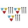 3 Set Golf Tees Adjustable Height Golf Ball Position Marker Golf Tee Nail Pegs Golf Training Accessories for Outdoor