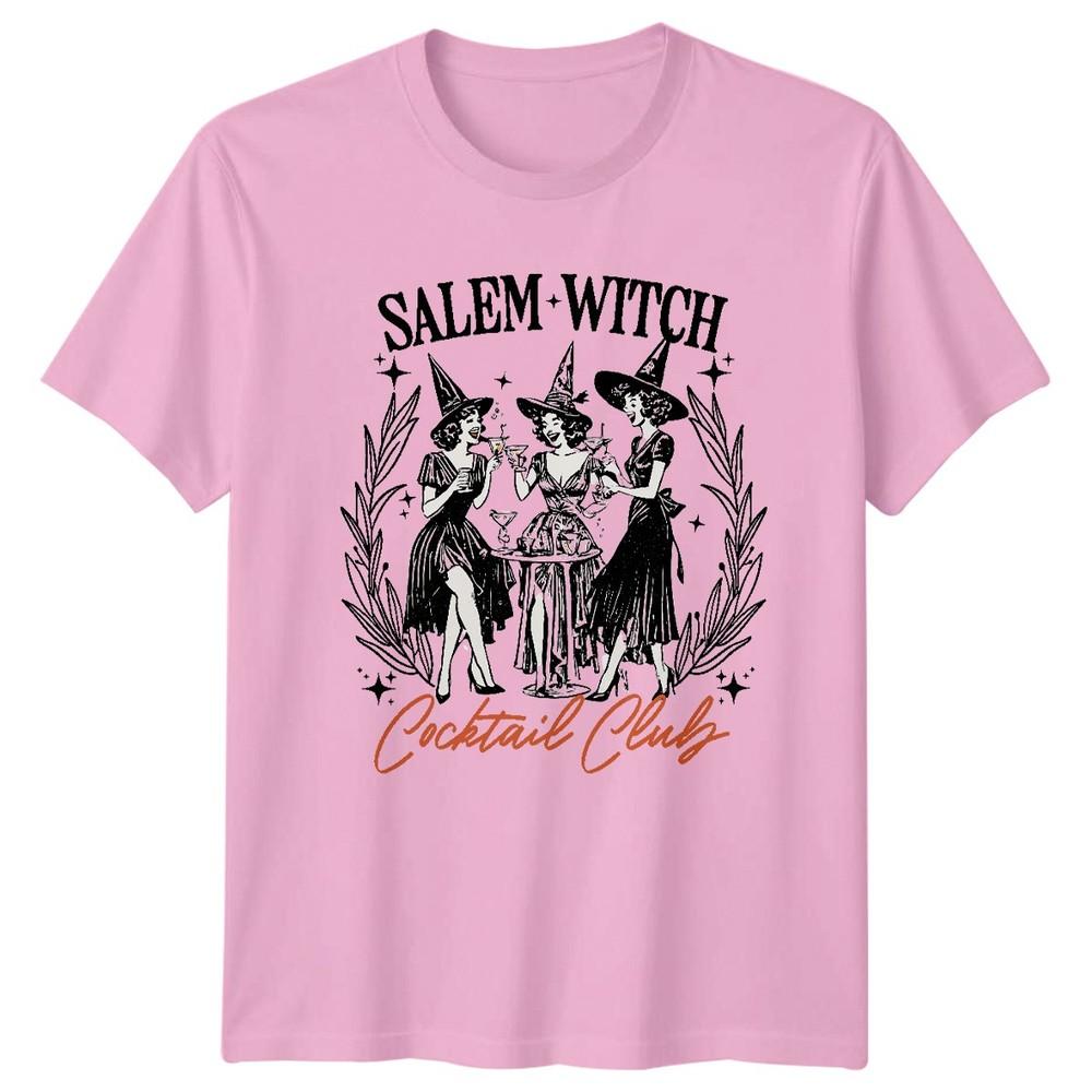 Salem Witch Cocktail Club Witches Halloween Unisexs Unisexs Graphic Tee a