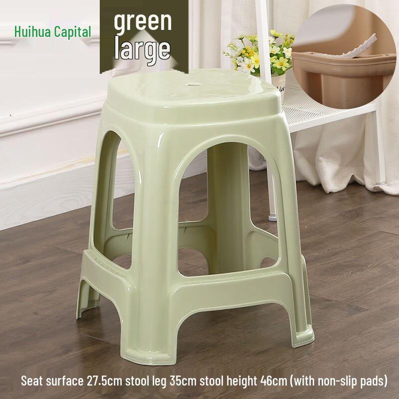 HUIHUADU Thickened Anti-Slip Plastic Stool
