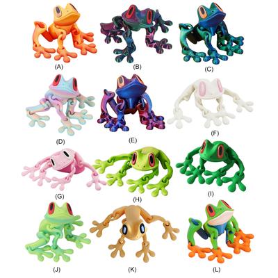 Movable Joints Frog Fridge Magnet with Articulated Joints Frog Refrigerator Magnet for Refrigerator Mailbox Garage Decorations