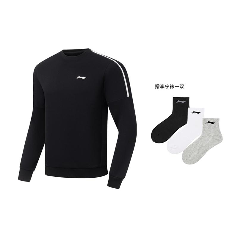 Li-Ning Li Ning Fitness Series Sweatshirt Men's Black Unisex AWDU915-1