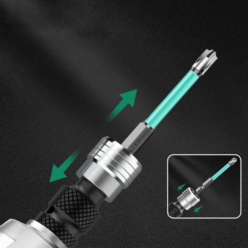 1/2inch Square Drives To 1/4inch Hex Female Socket Adapter Converters Chuck Adapter for Impacts Electric Wrench