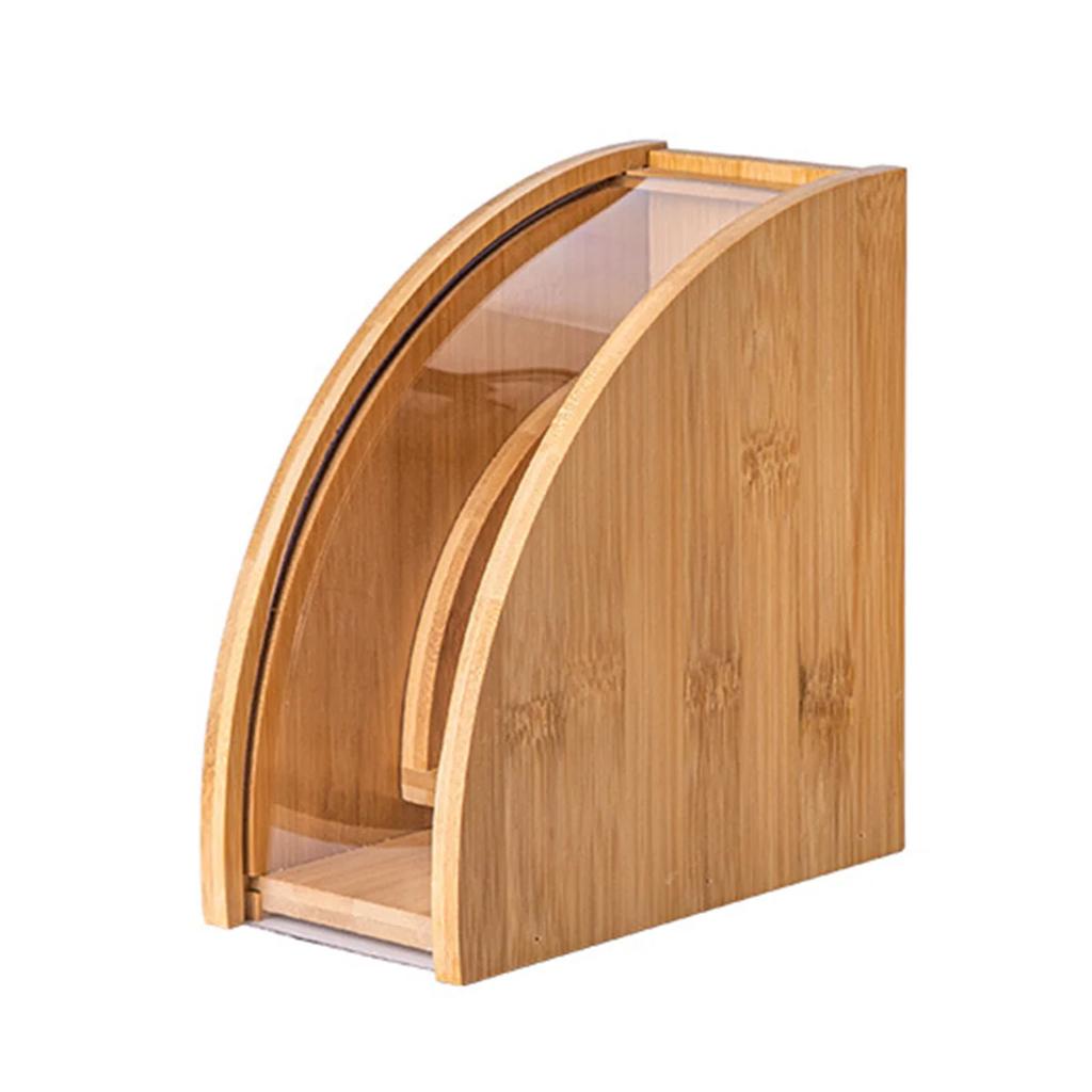 Elegant Bamboo Coffee Filtration Paper Storage Holder Long-Lasting Compact And Designed For Easy Access Perfect For Coffee Lovers