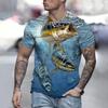 2024 Fishing Shirt Casual Loose Men Short Sleeve T Shirts UV Protection Tops Wear Summer Fishing Apparel Camiseta De Pesca Tops