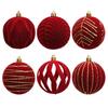 6PCS 8CM Christmas Ball Ornaments Tree Decorations for Holiday Wedding Party