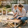 Garden Sofa Set for 4 People: 2 Armchairs, Loveseat, Coffee Table