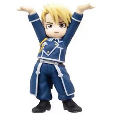 Japanese Genuine Gacha Scale Model Fullmetal Alchemist Character Pen Holder Alphonse Edward Roy Action Figure Toys