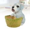Cute Dog Ornament Entry Key Storage Basket Puppy Statue for Living Room Entrance   Decoration
